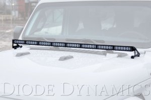 Jeep Gladiator LED Light Bar Kit - Hood - Diode Dynamics - SS50 Stage Series - Amber - `18-`21